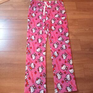 Women's Hello Kitty Fleece Pajama Pants (Size XL)